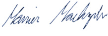 podpis Mariusza Machajewskiego